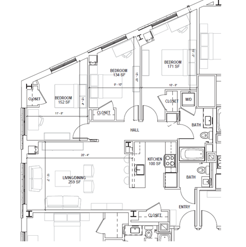 225 Centre Street 1-3 Beds Apartment, Affordable for Rent - Photo Gallery 15